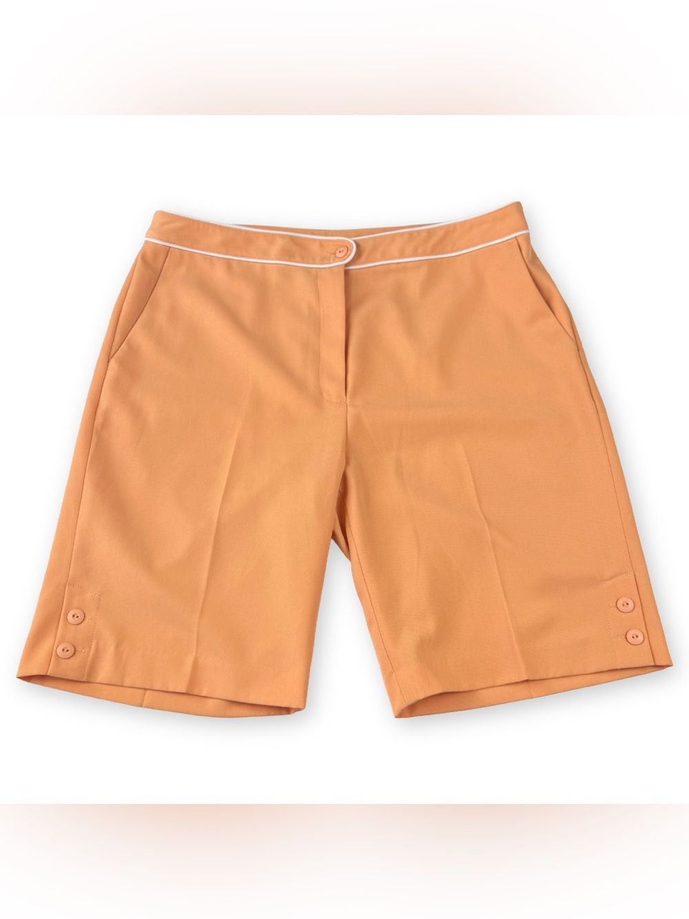 EP Pro Golf Shorts Womens‎ 12 Solid Orange Slash Pockets 32”x9.5”